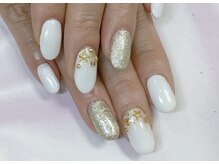 ネイルサロン ビューティーマジック 川口店/ホワイトシェルネイル