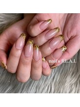 ネイルズリアル(nail's REAL)/ラメフレンチ