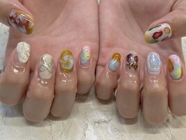 秋葉原ネイル/手描きネイル/銀座
