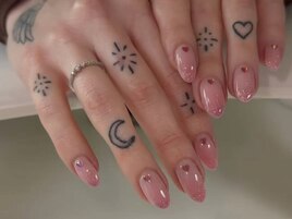 冬ネイル/ツイード/ワンホン