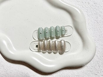 ビーネイル 名古屋志賀本通(B.nail)/ニュアンス定額art/フィルイン