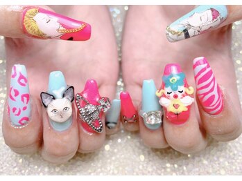 痛ネイル キャラネイル