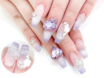 ネイルコレクション ピンク(Nail Collection Pink)/スカルプ放題☆マグネット：薔薇