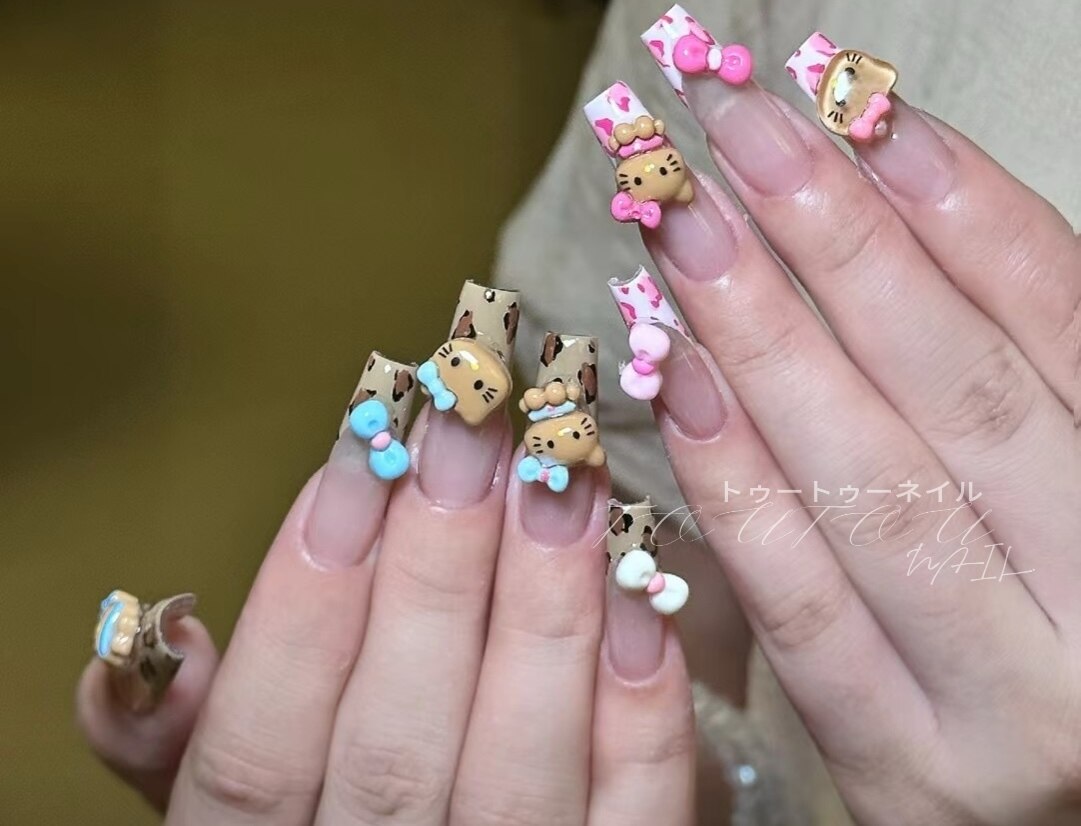 2025年-2026年冬トレンド】ヒョウ柄 ピンクのネイルデザイン集｜人気順