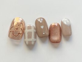 ミラーフラワーネイル