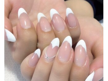 キャディーネイルズ(Caddy' Nails)/王道フレンチ　ブライダル等に