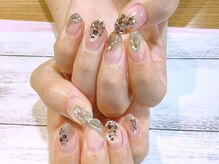 ネイルアルケー(Nail ARCHE)/メタリック×ニュアンスネイル