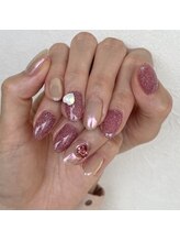 ネイルエース(Nail Ace)/ミラー×フラッシュネイル