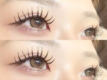 Kamibito東大阪店/マツエク/まつげパーマ/次回予約割の雰囲気（エクステでしっかりボリューム☆）