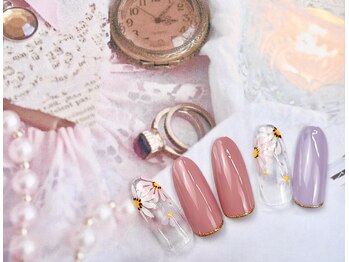 フリーアート！フラワーネイル