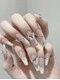 Daiki Nail【パラジェル｜フィルイン｜マグネット｜長さだし】の写真/シンプル上品かつ大人可愛いデザインが自慢！オフィスでも浮かない絶妙な可愛さで指先を華やかに彩ります!