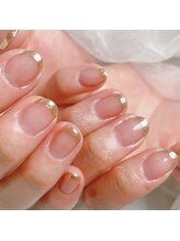 ローズクレア(Rose Crea)/ミラーフレンチネイル