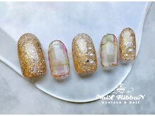 アイラッシュ アンド ネイル リボン 池袋店(RibboN)/[2280]シンプル◎キラキラ