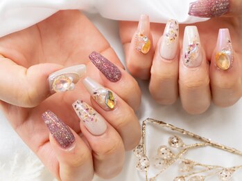シナミル(Cinnamil)の写真/【憧れのワンホンネイルも叶う♪長さ出し1本¥500】ロングネイルの持ちも◎少しだけ長さを出したい方にも◎