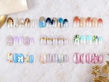 ショコ アンド ラム(Syoko&Lum)の写真/月替デザイン☆[スタンダ-ドコ-ス¥7700]オフィスネイルに![ナチュラルコ-ス¥6600]定額デザイン全50種以上♪