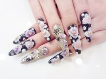 ネイルコレクション ピンク(Nail Collection Pink)/スカルプ付放★３Ｄフラワー