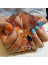 カオ ネイル(kao nail)/鬼滅の刃ネイル