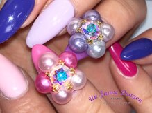 アン ジョーヌドラゴ/【自爪ネイル】パールフラワー