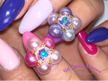 アン ジョーヌドラゴ/【自爪ネイル】パールフラワー