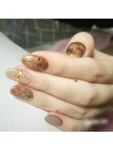 ソノリティ ネイル(Sonority Nail)/秋のタイダイブラウン