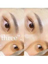 スリー(three.)/まつ毛ぱーま×眉毛