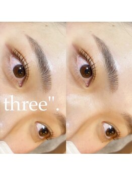 スリー(three.)/まつ毛ぱーま×眉毛