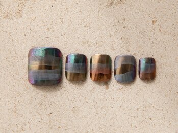 ルフトエーデ(LUFT Ode)/【Foot Art 10】ミラーネイル