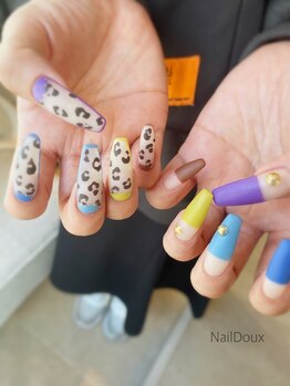 ネイル ドゥ 岡山駅前店(Nail Doux)/ポップレオパード