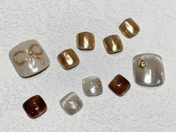 ネイルマジック 仙台一番町店(NAIL MAJIC)/秋フットネイル