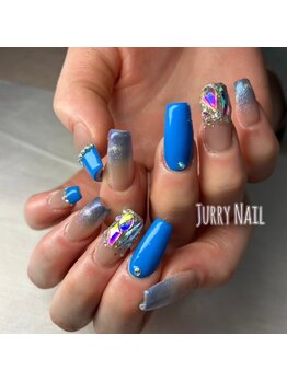 ジュリーネイル 所沢店/マグネット・ラメグラデーション