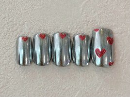 ミラーハートマグネット