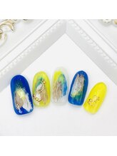 ネイルファクトリー 横浜ベイクォーター店/塗りかけデザイン　￥11000