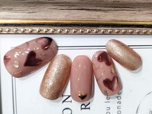 ミュゲットネイル(Muguet nail)/バレンタインネイル