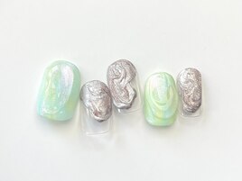 さわやかタイダイネイル