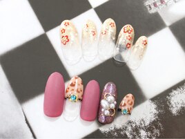 普段づかいOKの和ネイル