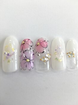 アマービレ(Amabile)/フラワーネイル¥9980