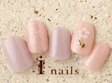 アイネイルズ 町田店(I nails)/ベビーピンクお花パール7480円