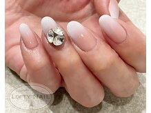 ロフティーネイル 駒川店(Lofty Nail)/エアグラデ×ストーンボール