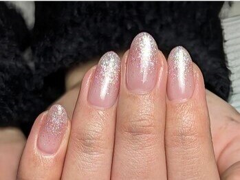 大人女子シルバーラメグラ