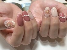 デューネイルスタジオ(dew nail studio)/ピンクフラワー