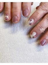 ウロネイルズ(ulo nails)/キラキラフラワーネイル