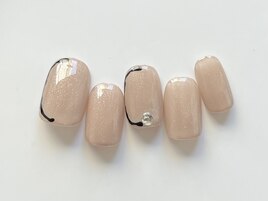 シンプルアートネイル