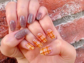 ショコ アンド ラム(Syoko&Lum)の写真/【シンプル系もお任せください！ラメグラ/ワンカラー¥5500♪カラーグラデーション¥6000♪フレンチ¥6600】