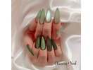 グリーンマグネットネイル