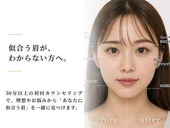 アイニーブロウ 梅田北新地店(eyeny.brow)の写真/眉毛専門店だからできる洗練された技術で貴方だけの『オーダーメイドデザイン』で美眉垢抜け美人に♪