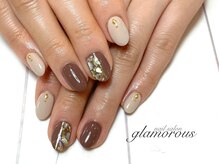 ネイルグラマラス 西新井店/《パラジェル》秋シェルnail