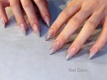 ネイル ドゥ 岡山駅前店(Nail Doux)/オーロラパウダーグラデーション