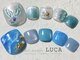 ネイルアトリエルカ(nail atelier LUCA)の写真/夏フットは大理石ネイルやマグネットネイル等、華やかなトレンド大人可愛いネイルに♪