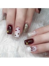 クリア アイ 茶臼山店(Clear eyes)/手描きアート◎リボン・ハート