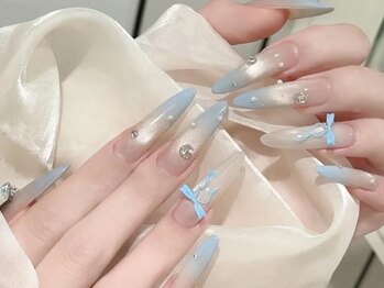 メディ(Mediiy)/長さだし＊リボンワンホンネイル